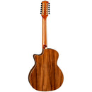 Luna VISTA EAGLE Tropical Wood 12-String Acoustic/Electric Guitar (Gloss Natural)