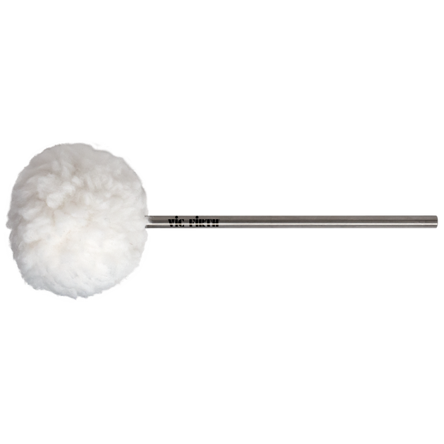 Vic Firth VKB3 VICKICK™ BASS DRUM BEATER - Medium Felt Core Covered w/ Fleece, Oval Head