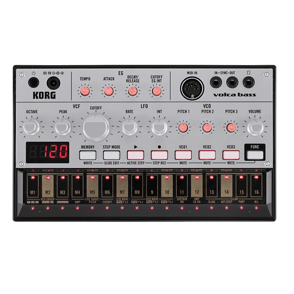 Korg VOLCA BASS Analog Bassline Synthesizer - Red One Music