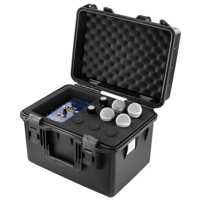 Odyssey VUMIC09 - Étui pour microphone à main (pour 9 personnes) avec compartiment de rangement