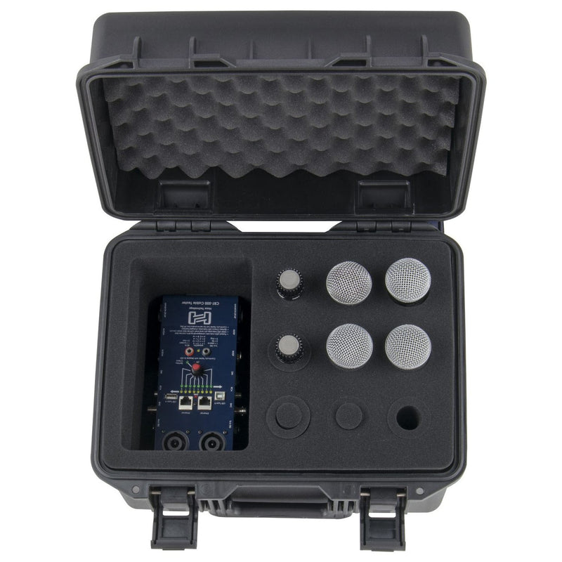 Odyssey VUMIC09 - Étui pour microphone à main (pour 9 personnes) avec compartiment de rangement
