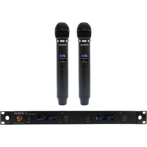 Audix Ap42 Vx5 Receiver With Two Handheld Transmitters - Red One Music