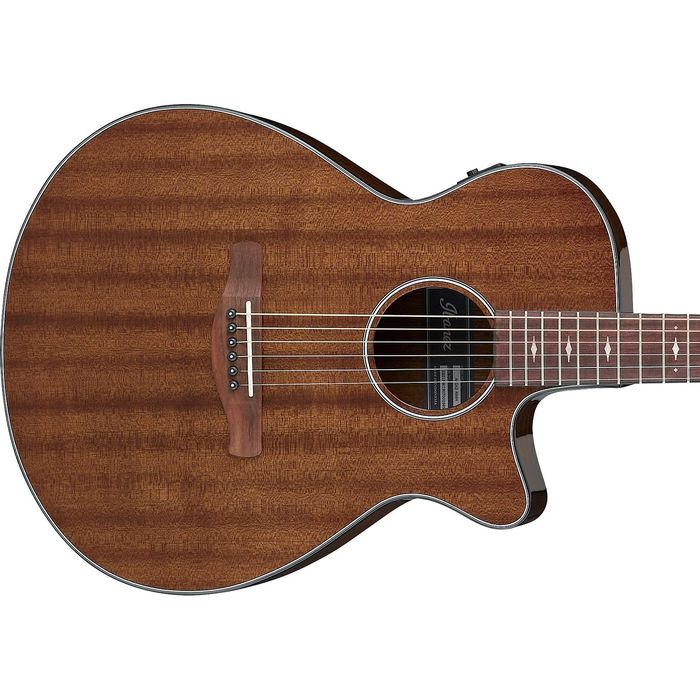 Ibanez AEG62NMH - AEG Body Single Cutaway Acoustic Guitar - Natural Mahogany High Gloss