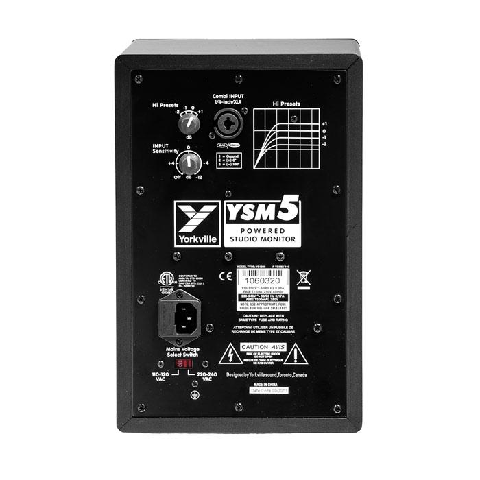 Yorkville YSM5 Each 5 55W Powered Studio Monitor - Red One Music