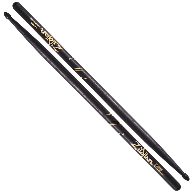 Zildjian Z5AACB 5A Acorn Tip Black Drumsticks