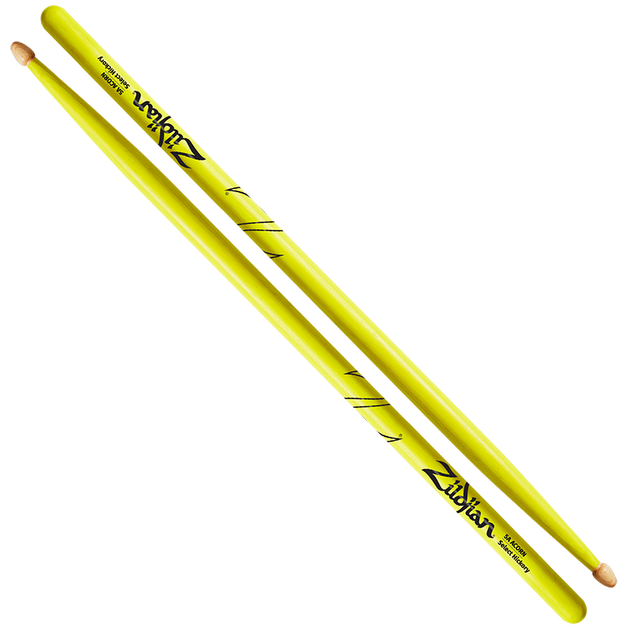 Zildjian Z5AACDGY 5A Acorn Neon Yellow Drumsticks