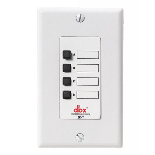 Dbx Zc7 Wall-mounted Zone Controller - Red One Music