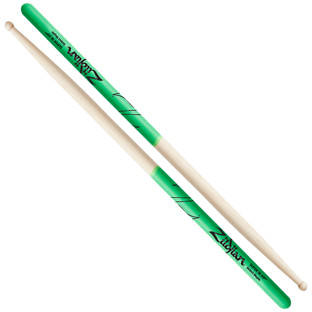 Zildjian ZS7AMDG Super 7A Baguettes DIP vert érable